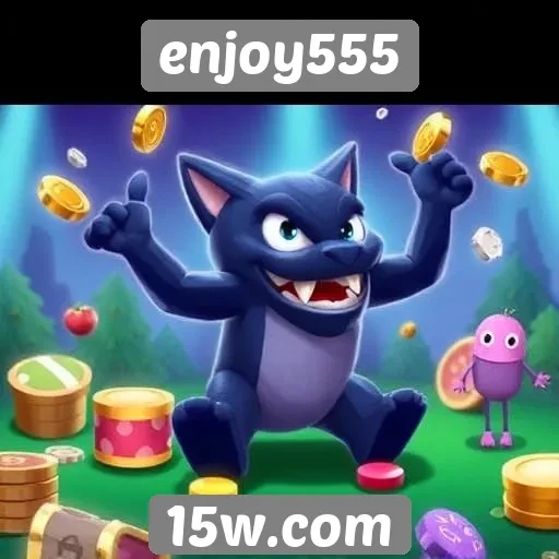Variedade de jogos disponíveis no enjoy555